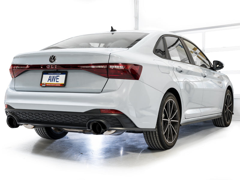 AWE 22-25 Volkswagen Jetta GLI Track Edition Exhaust - Diamond Black Tips