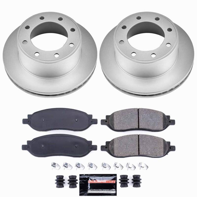 Power Stop 05-07 Ford F-250 Super Duty Rear Z23 Coated Brake Kit