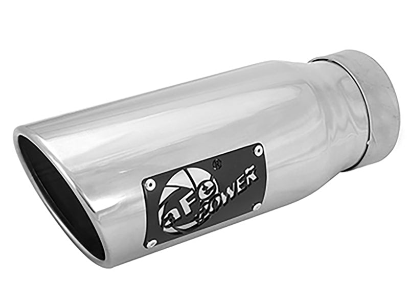 afe MACH Force-Xp Universal Exhaust Tip 3-1/2 IN Inlet x 4-1/2 IN Outlet x 12 IN L