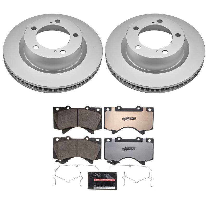 Power Stop 08-11 Lexus LX570 Front Z36 Coated Truck & Tow Brake Kit