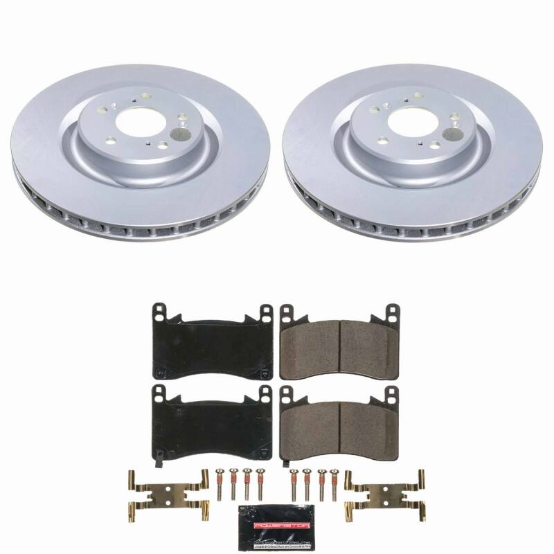 Power Stop 21-25 Acura TLX Front Z23 Coated Brake Kit