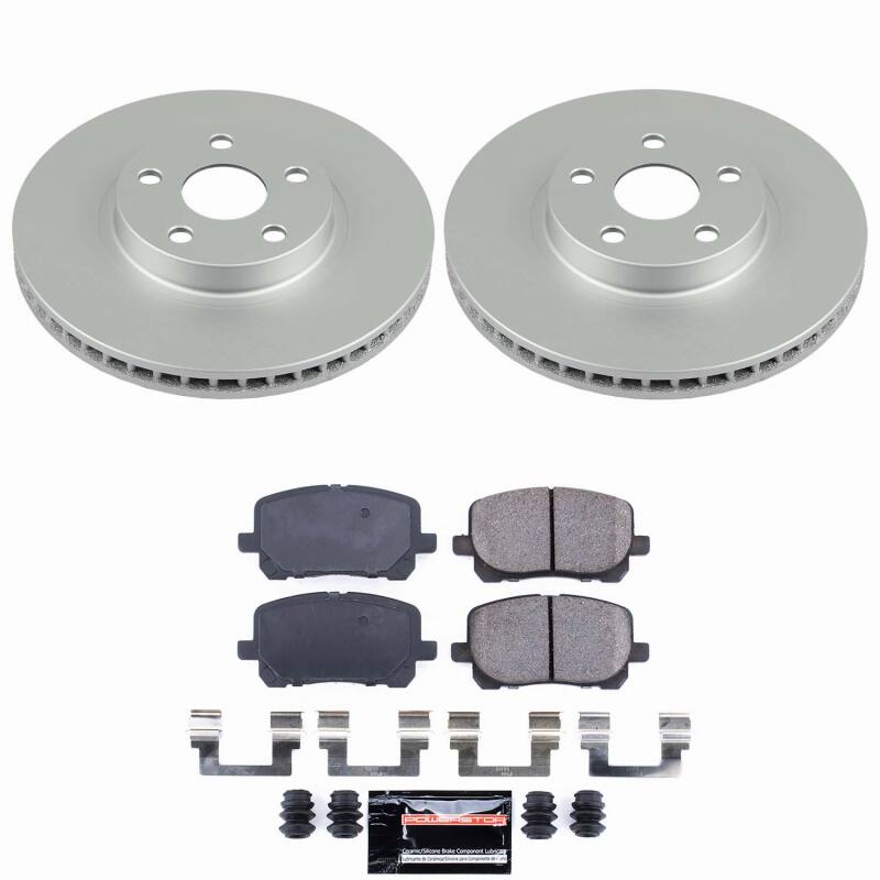 Power Stop 03-08 Pontiac Vibe Front Z23 Coated Brake Kit