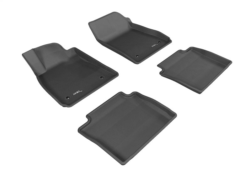 3D MAXpider 2014-2020 Chevrolet Impala Kagu 1st & 2nd Row Floormats - Black