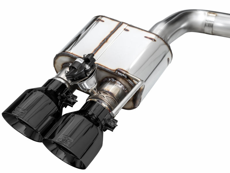 AWE Tuning 21-23 Ford Mustang Mach 1 SwitchPath Cat Back Exhaust w/ Quad Diamond Black Tips