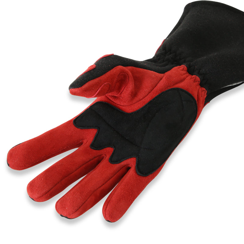 RaceQuip SFI-5 Red/Black XL Long Angle Cut Glove