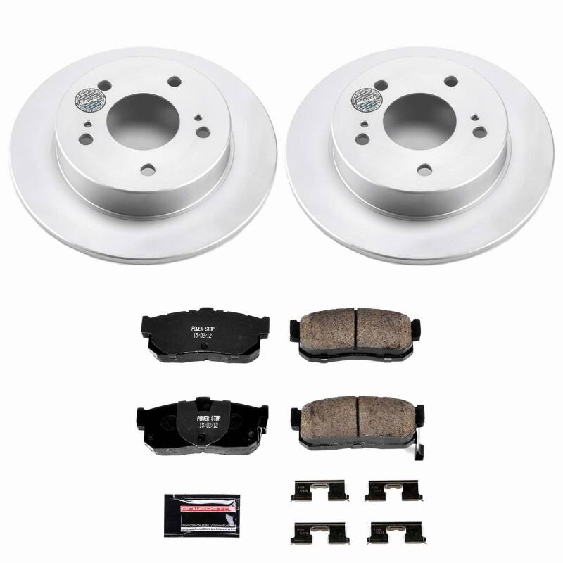 Power Stop 89-94 Nissan Maxima Rear Z23 Coated Brake Kit