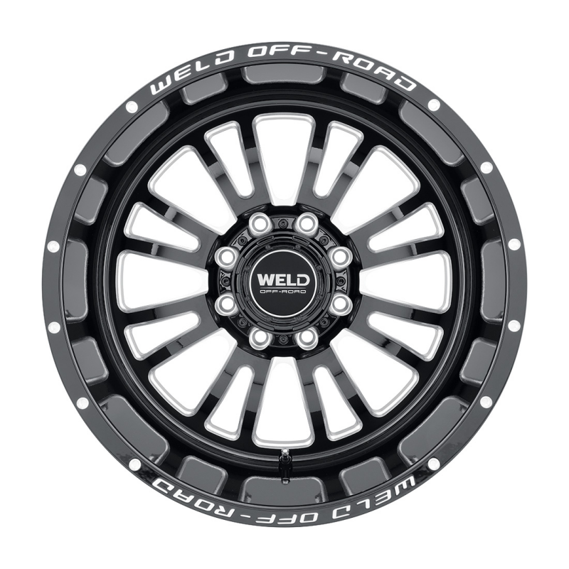 Weld Slingblade 20x12 / 8x170 / 4.75 BS / 125.1 HB - Gloss Black Milled - Non-BL Wheel