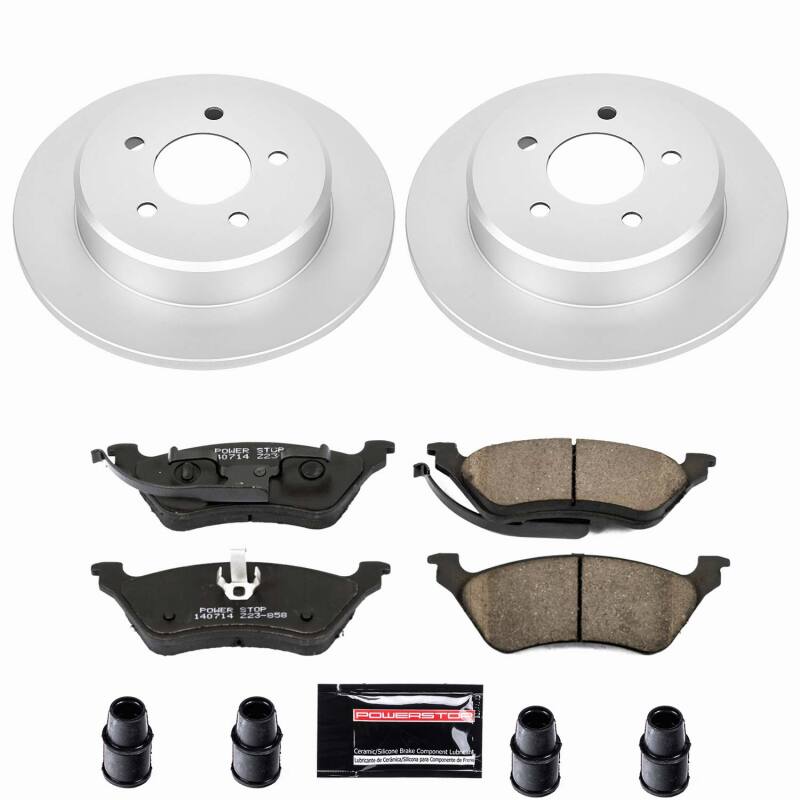 Power Stop 01-07 Chrysler Town & Country Rear Z23 Coated Brake Kit