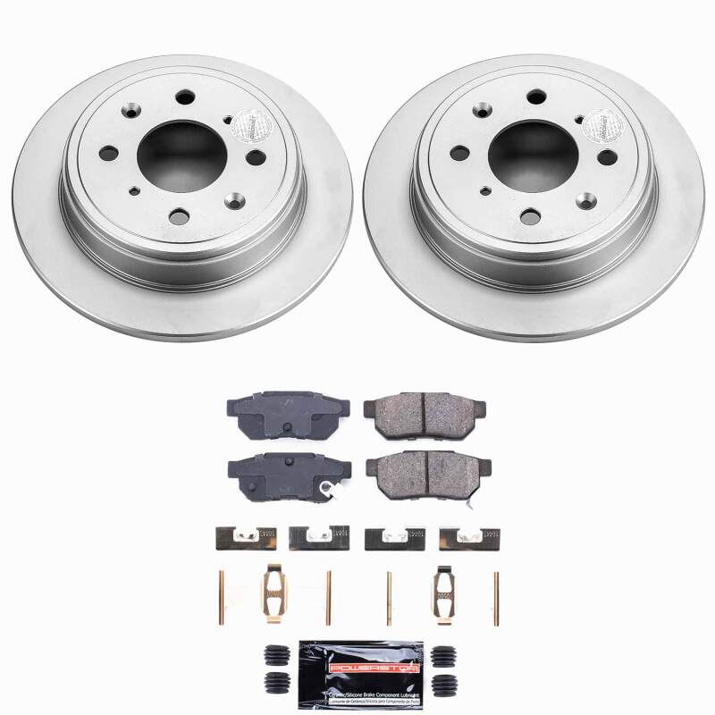 Power Stop 90-01 Acura Integra Rear Z23 Coated Brake Kit