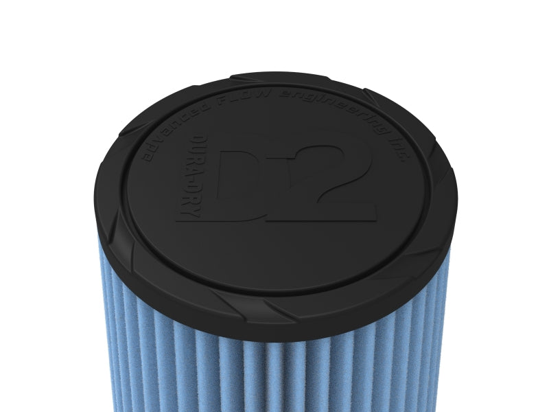 aFe POWER Universal Clamp-On Air Filter w/ D2 Dura-Dry Media - 4in F x 6in B x 4-3/4in T x 7in H
