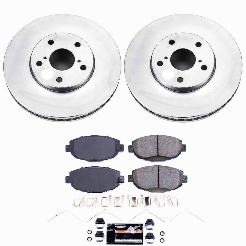 Power Stop 99-00 Lexus SC300 Front Z23 Coated Brake Kit