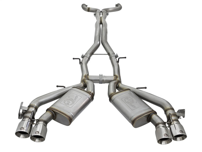 aFe MACH Force-Xp 3" 304 Stainless Steel Cat-Back Exhaust w/ Polished Tips for 2016-2024 Chevrolet Camaro SS & ZL1 (Manual Transmission Only)