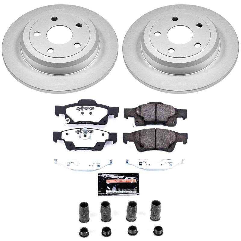 Power Stop 11-20 Dodge Durango Rear Z36 Coated Truck & Tow Brake Kit