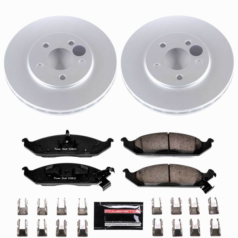Power Stop 95-00 Chrysler Cirrus Front Z23 Coated Brake Kit