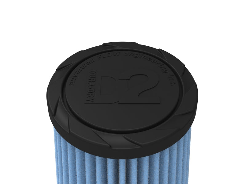 aFe POWER Universal Clamp-On Air Filter w/ D2 Dura-Dry Media - 3-1/2in F x 5in B x 3-1/2in T x 8in H
