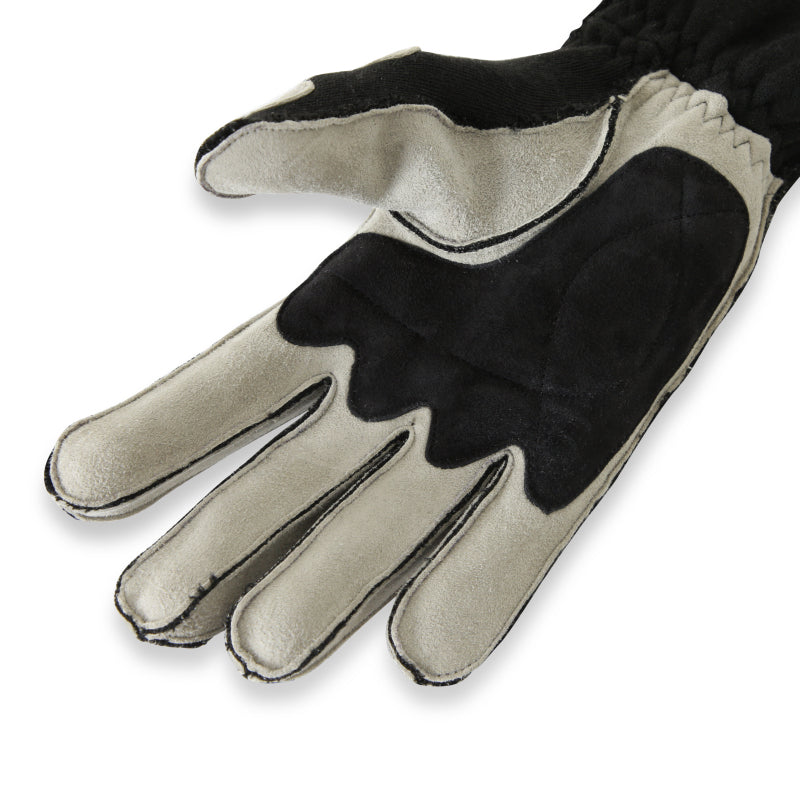 RaceQuip SFI-5 Gray/Black XL Outseam Angle Cut Glove