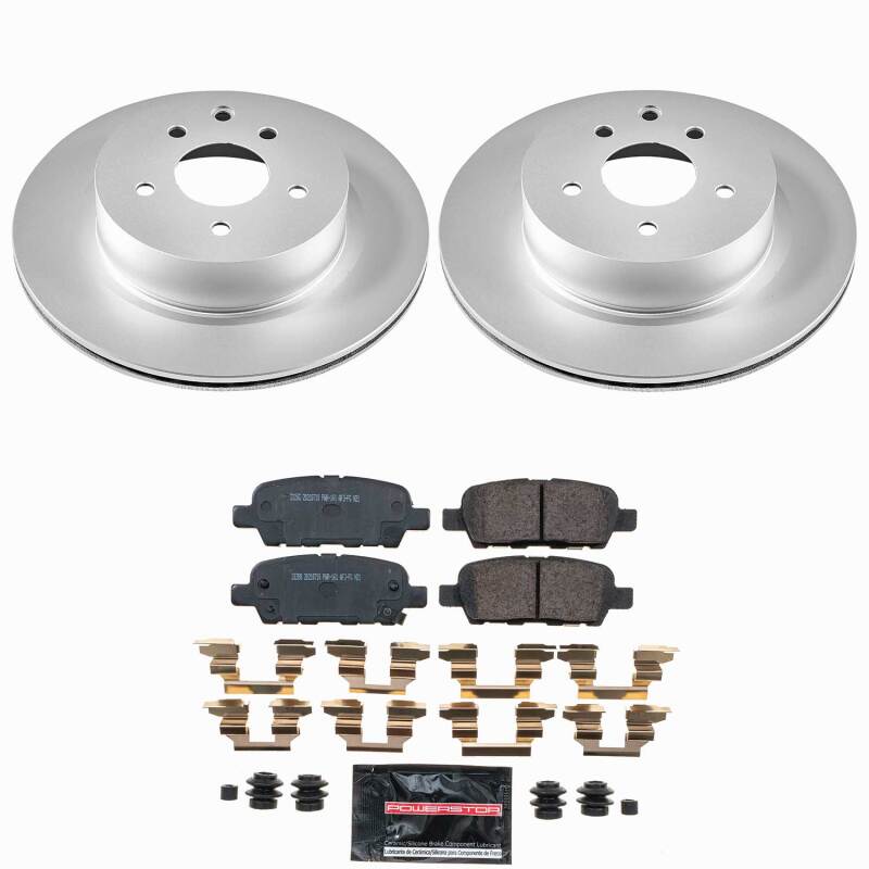 Power Stop 08-09 Infiniti EX35 Rear Z23 Coated Brake Kit