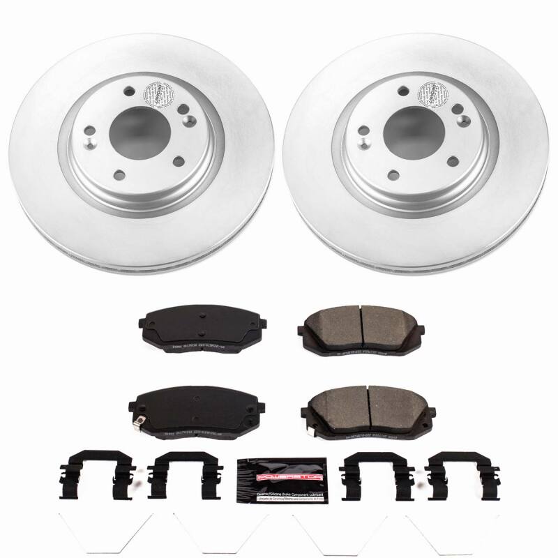 Power Stop 18-20 Hyundai Elantra GT Front Z23 Coated Brake Kit