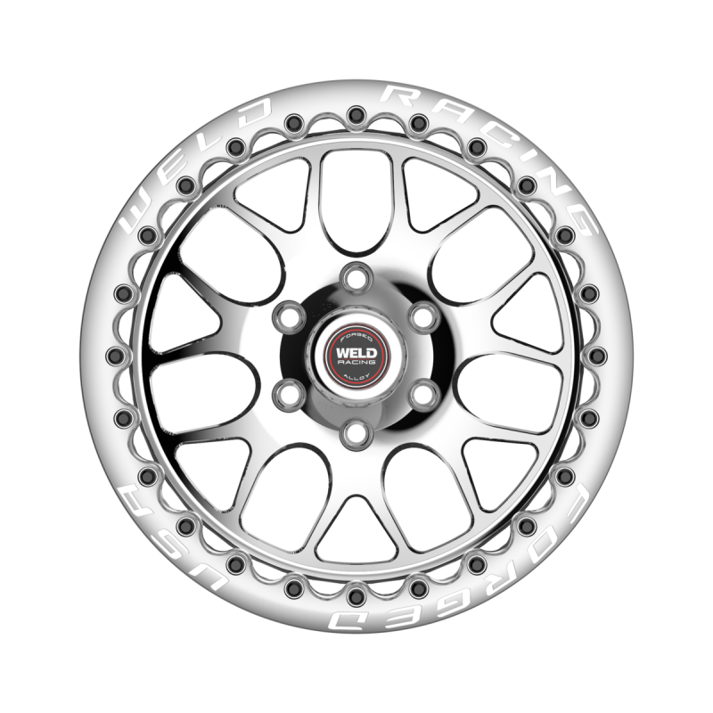 Weld S77 HD Beadlock 17x10/5x135/5.7 BS/3.54 HB-Polished Center-Polished Shell-Polished SBL Wheel