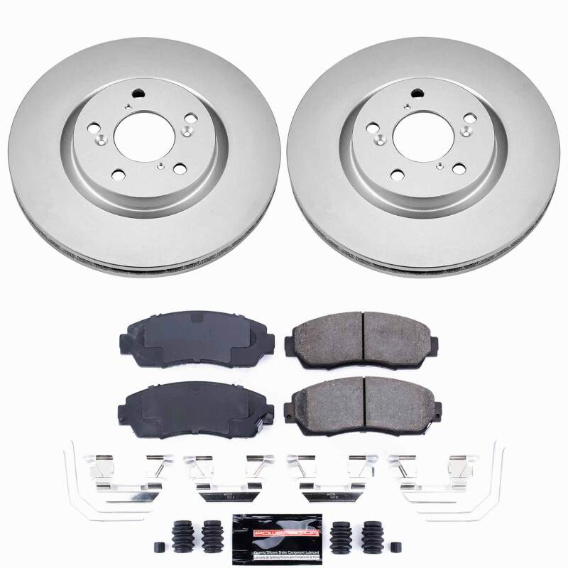 Power Stop 11-14 Honda Odyssey Front Z23 Coated Brake Kit
