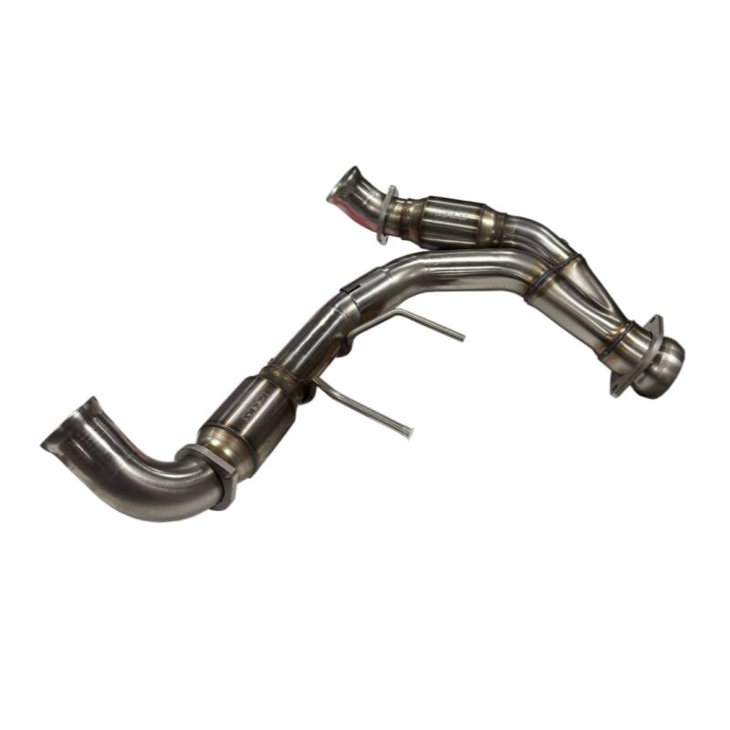 Kooks 21-26 Ford F150 5.0L 3in ULTRA GREEN Catted SS Y-Pipe (To OEM Conn.) Kooks HDR Required
