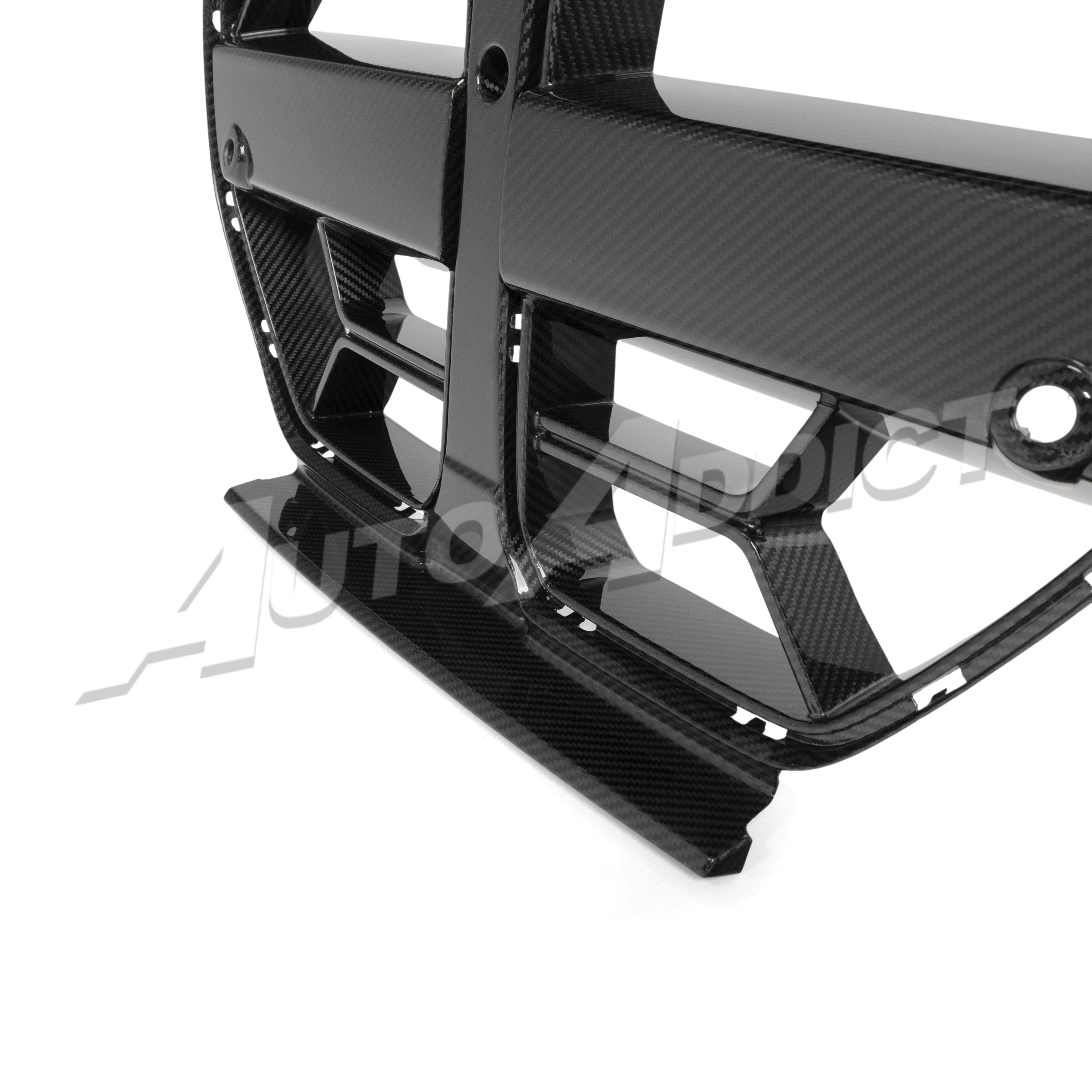 2021-2026 BMW G82 G83 M4 Dry Gloss Double Sided Carbon Fiber Lower Grill without ACC