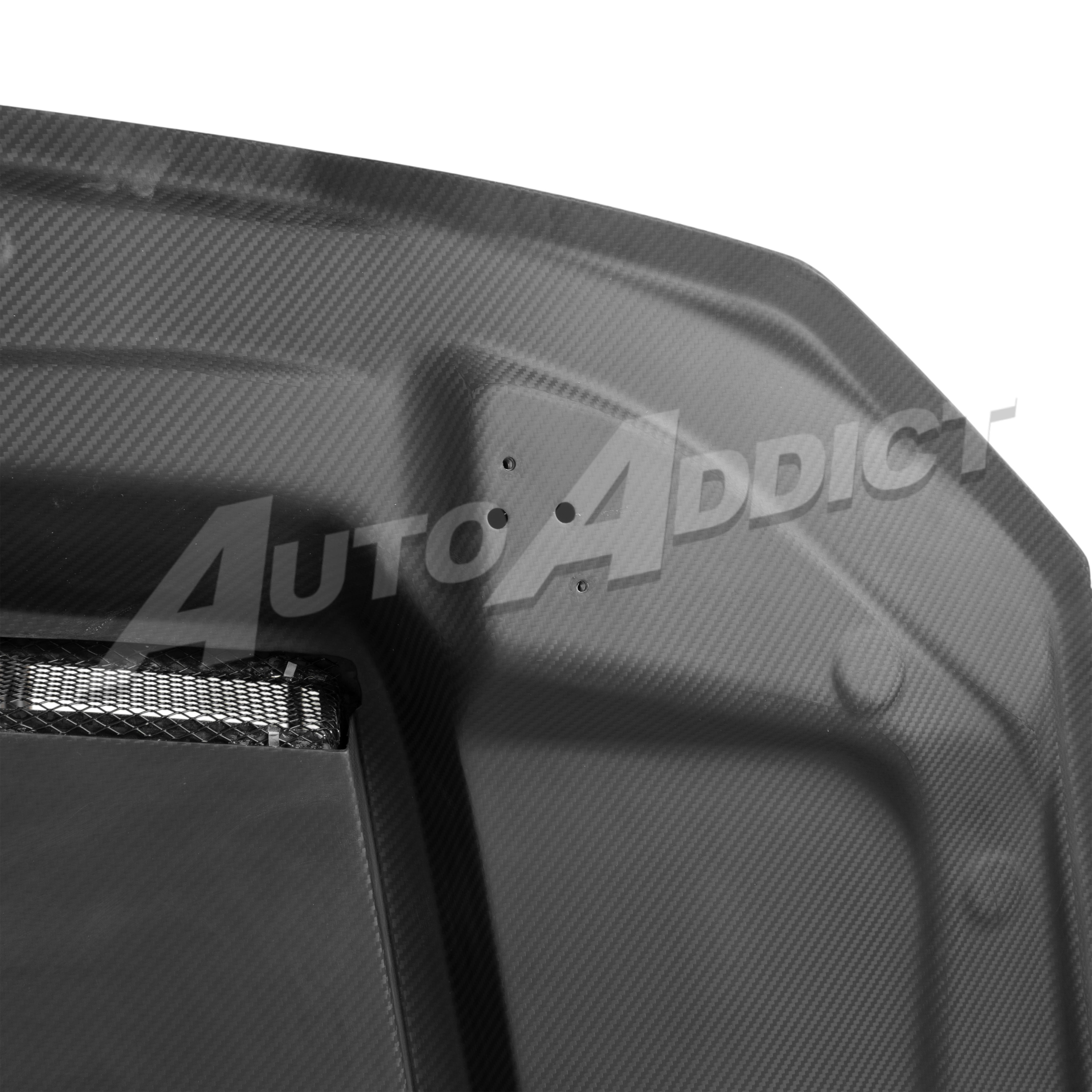2021-2026 BMW G82 G83 M4 Dry Gloss Double Sided Carbon Fiber Front Hood Functional Vents