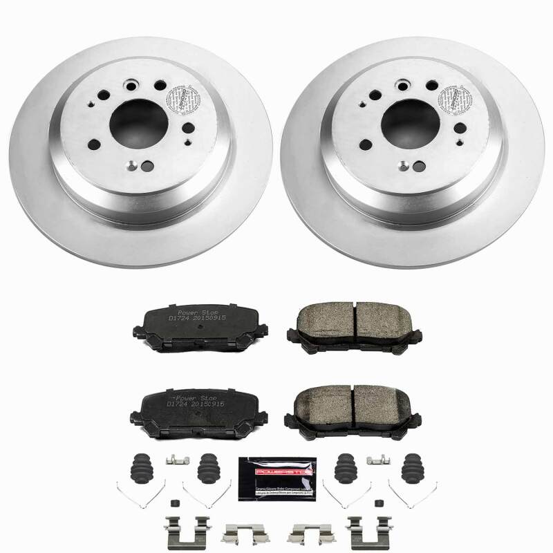 Power Stop 19-25 Honda Passport Rear Z23 Coated Brake Kit