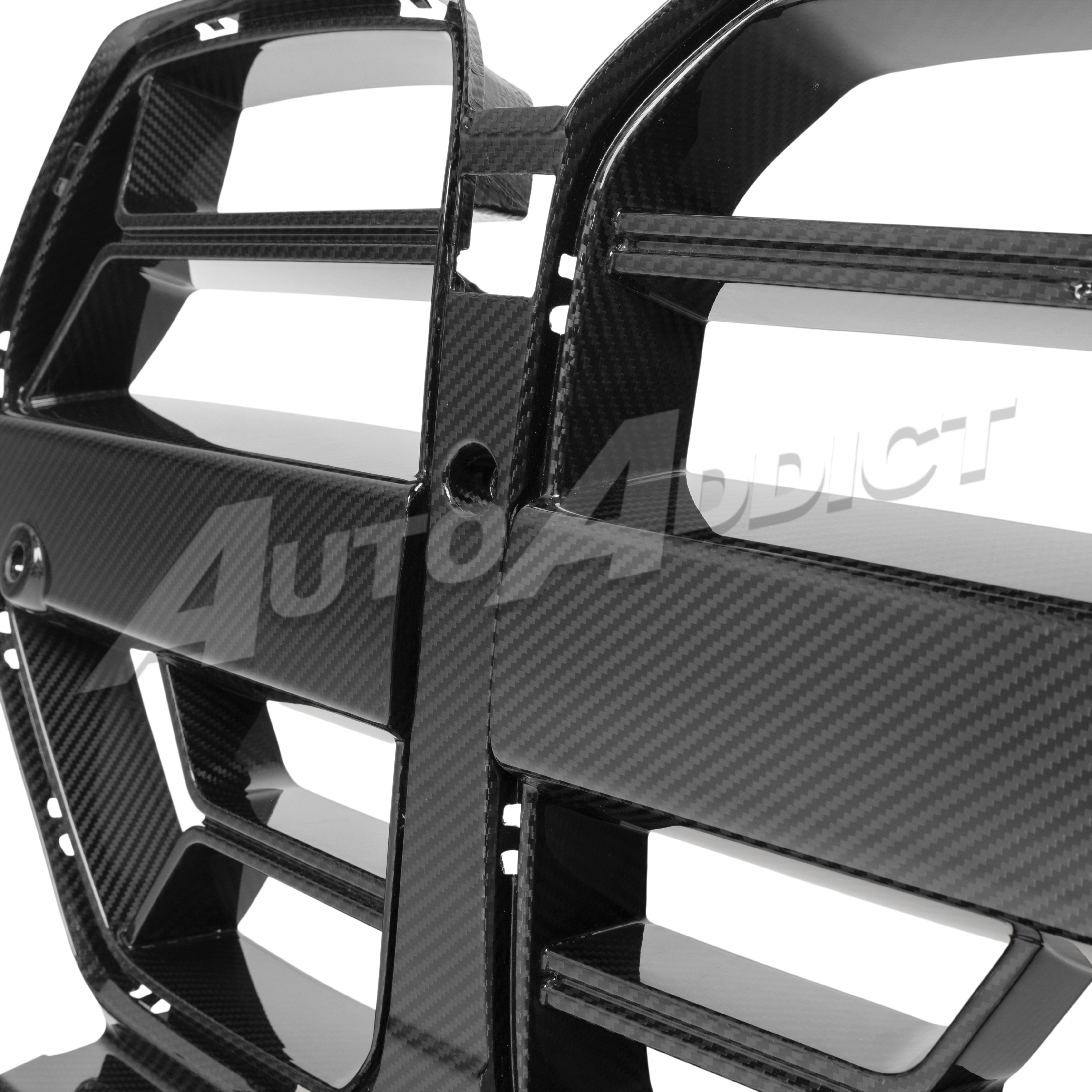 2021-2026 BMW G82 G83 M4 Dry Gloss Double Sided Carbon Fiber Lower Grill without ACC