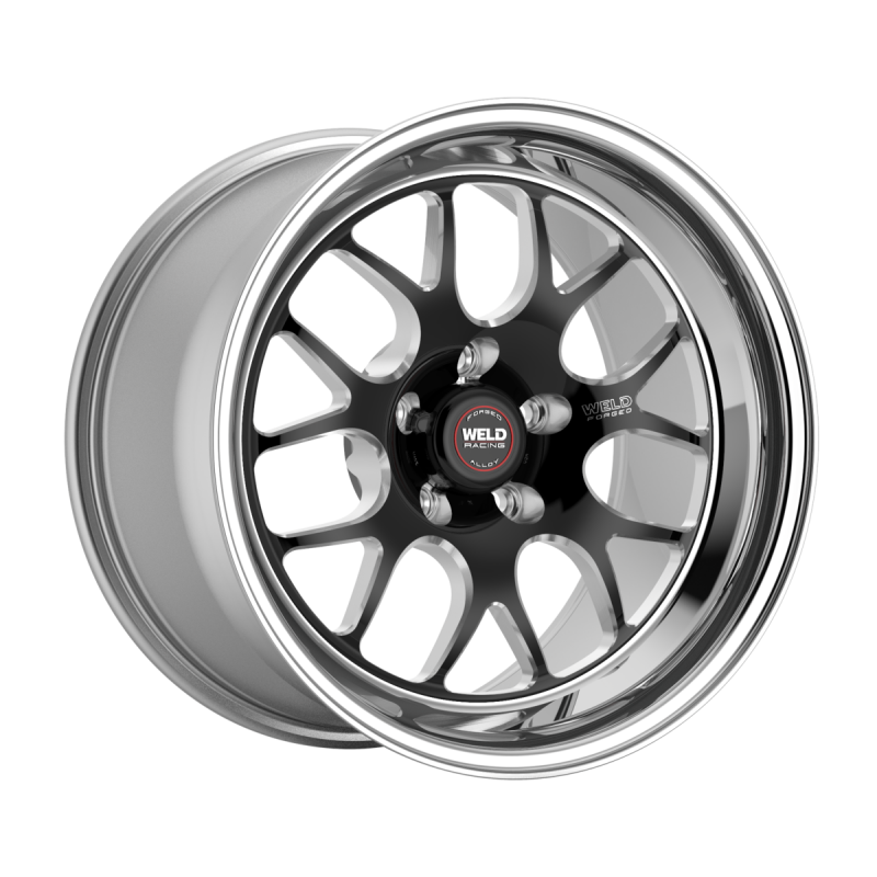 Weld S77 20x12 / 5x127 / 2.25 BS / 3.18 HB - Black Center - Polished Shell - Non-BL Wheel