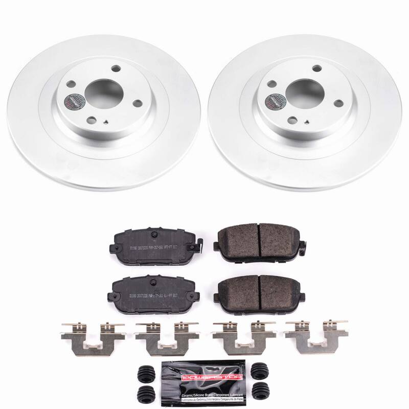 Power Stop 17-20 Fiat 124 Spider Rear Z23 Coated Brake Kit