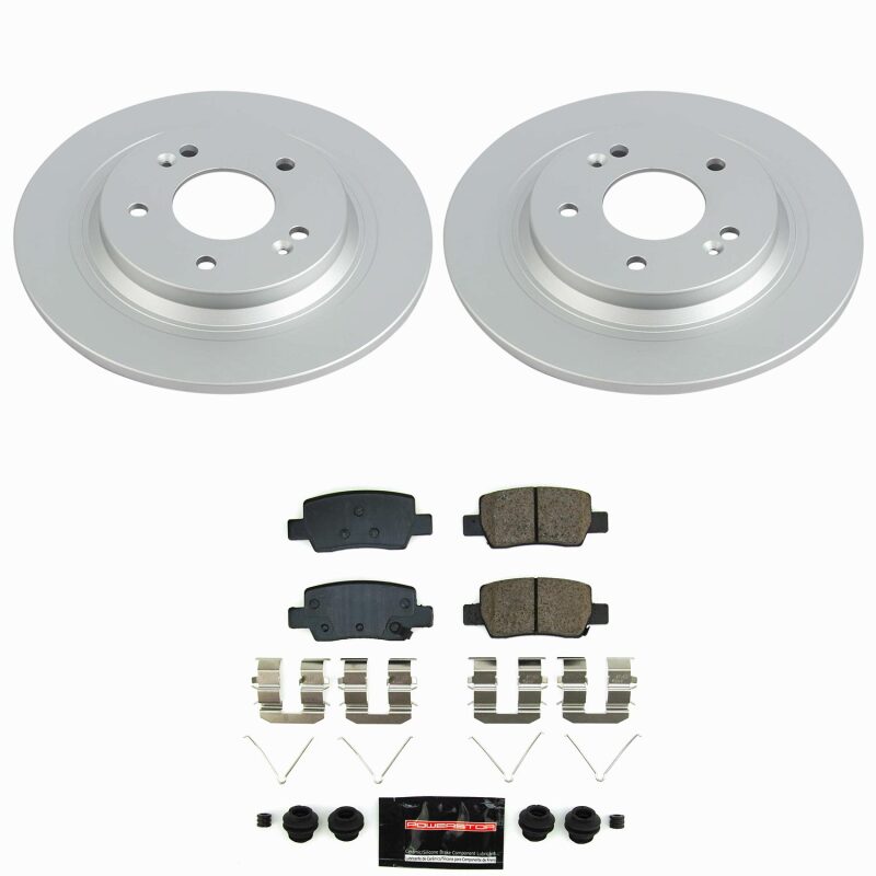Power Stop 21-25 Kia Seltos Rear Z23 Coated Brake Kit