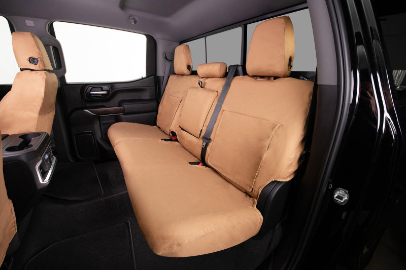 Covercraft 19-24 Chevrolet Silverado Polycotton SeatSaver Custom Second Row Seat Covers - Tan