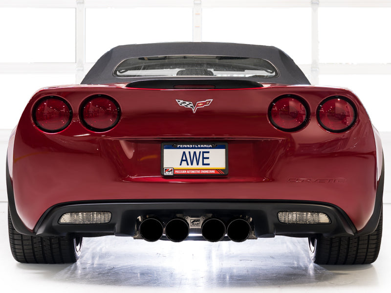 AWE Tuning 09-13 Chevrolet Corvette 6.2L Track Edition Axle-back Exhaust w/ Diamond Black Tips