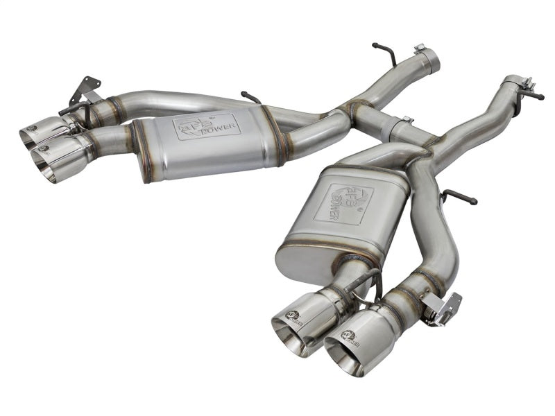 aFe MACH Force-Xp 3" 304 Stainless Steel Axle-Back Dual Exhaust w/ Polished Tips for 2016-2024 Chevrolet Camaro SS & ZL1 (Manual Transmission Only)