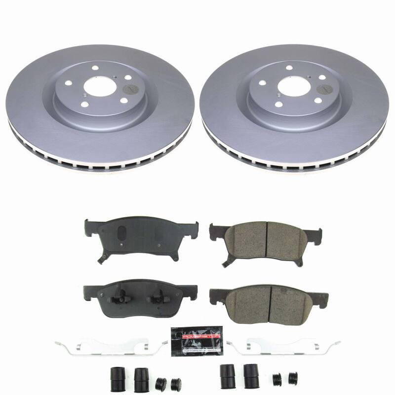 Power Stop 19-24 Subaru Ascent Front Z23 Coated Brake Kit