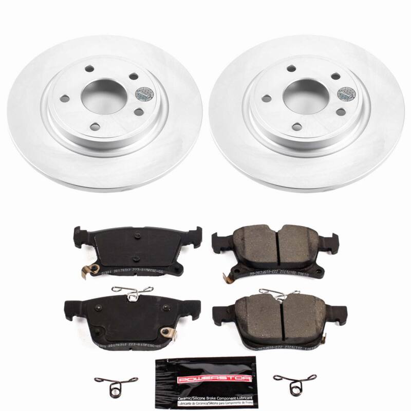 Power Stop 17-25 Chrysler Pacifica Rear Z23 Coated Brake Kit
