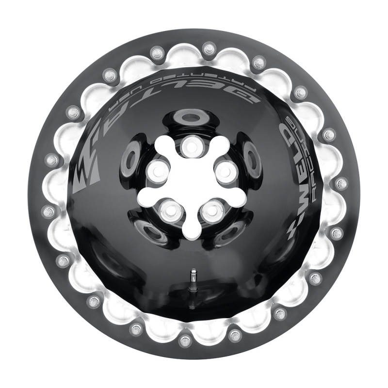 Weld Delta-1 TA 16x16 / 5x5.5 / 4 BS / 3.5 HB - Black - Black DBL Wheel