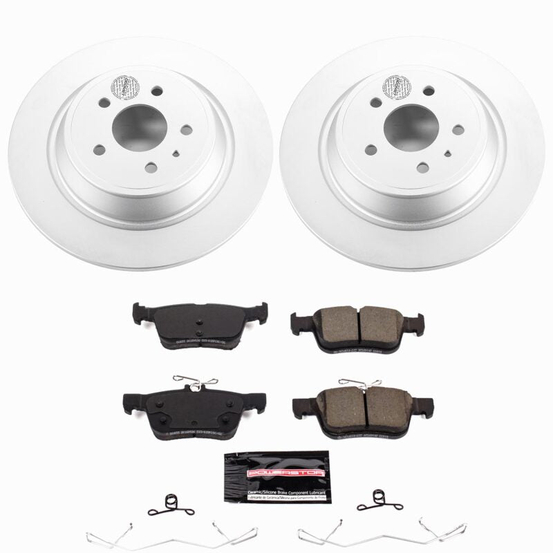 Power Stop 17-19 Ford Escape Rear Z23 Coated Brake Kit