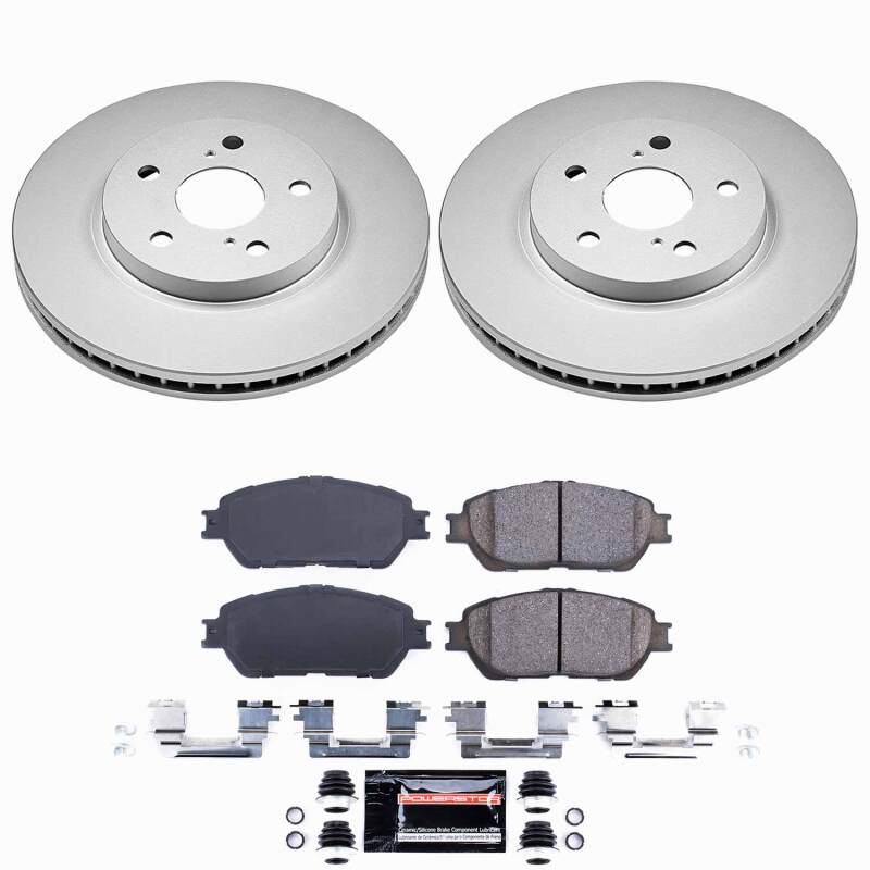 Power Stop 05-07 Toyota Avalon Front Z23 Coated Brake Kit