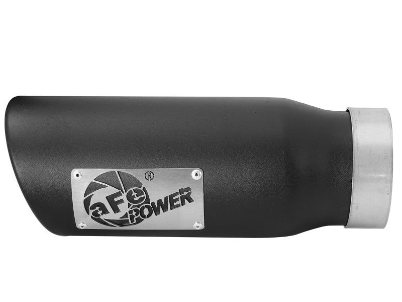 afe MACH Force-Xp Universal Exhaust Tip 3-1/2 IN Inlet x 4-1/2 IN Outlet x 12 IN L