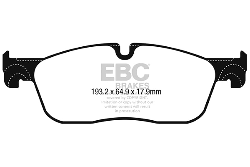 EBC 2017+ Jaguar F-Pace Ultimax2 Front Brake Pads