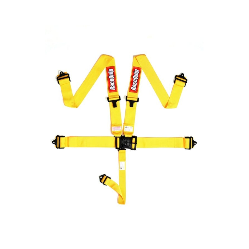 RaceQuip Yellow L & L 5pt Seat Belt