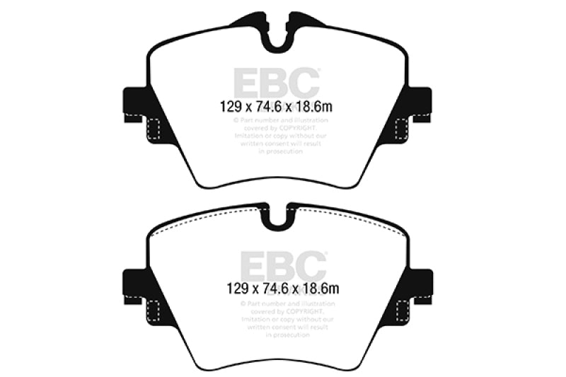 EBC 2017+ Mini Cooper Countryman (F60) 1.5L Turbo Ultimax2 Front Brake Pads