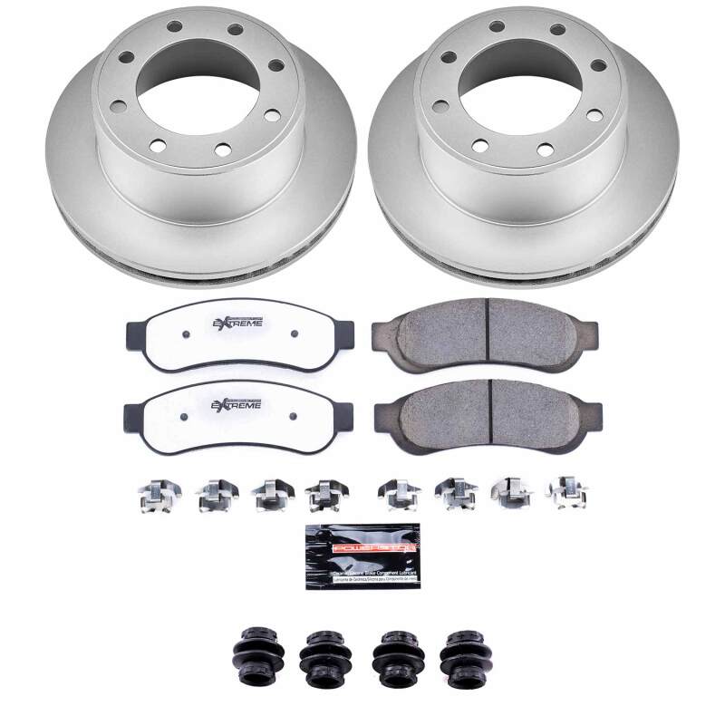 Power Stop 10-12 Ford F-250 Super Duty Rear Z36 Coated Truck & Tow Brake Kit
