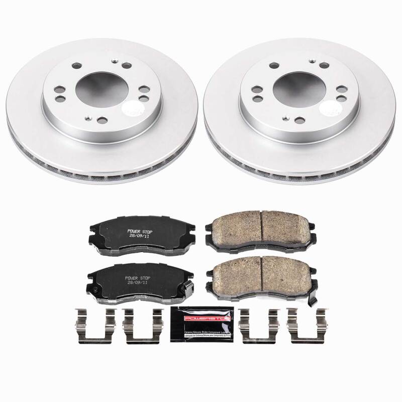 Power Stop 95-05 Chrysler Sebring Front Z23 Coated Brake Kit