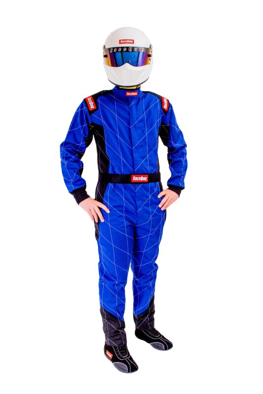 RaceQuip Blue Chevron-1 Suit - SFI-1 XL