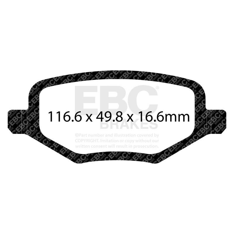 EBC 12+ Chrysler Town & Country 3.6 Ultimax2 Rear Brake Pads