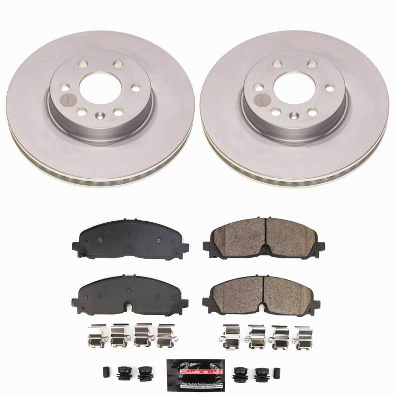Power Stop 21-22 Chevrolet Colorado Front Z23 Coated Brake Kit