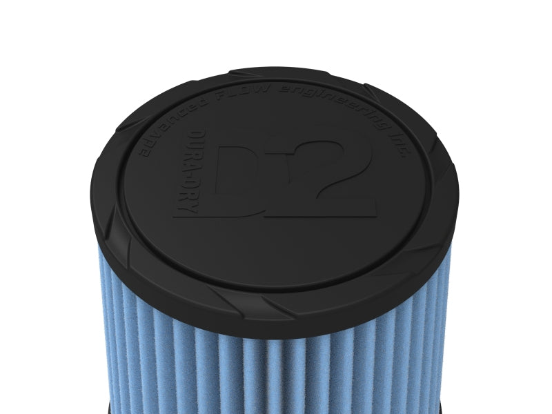 aFe POWER Universal Clamp-On Air Filter w/ D2 Dura-Dry Media - 3-1/2in F x 6in B x 4-3/4in T x 6in H